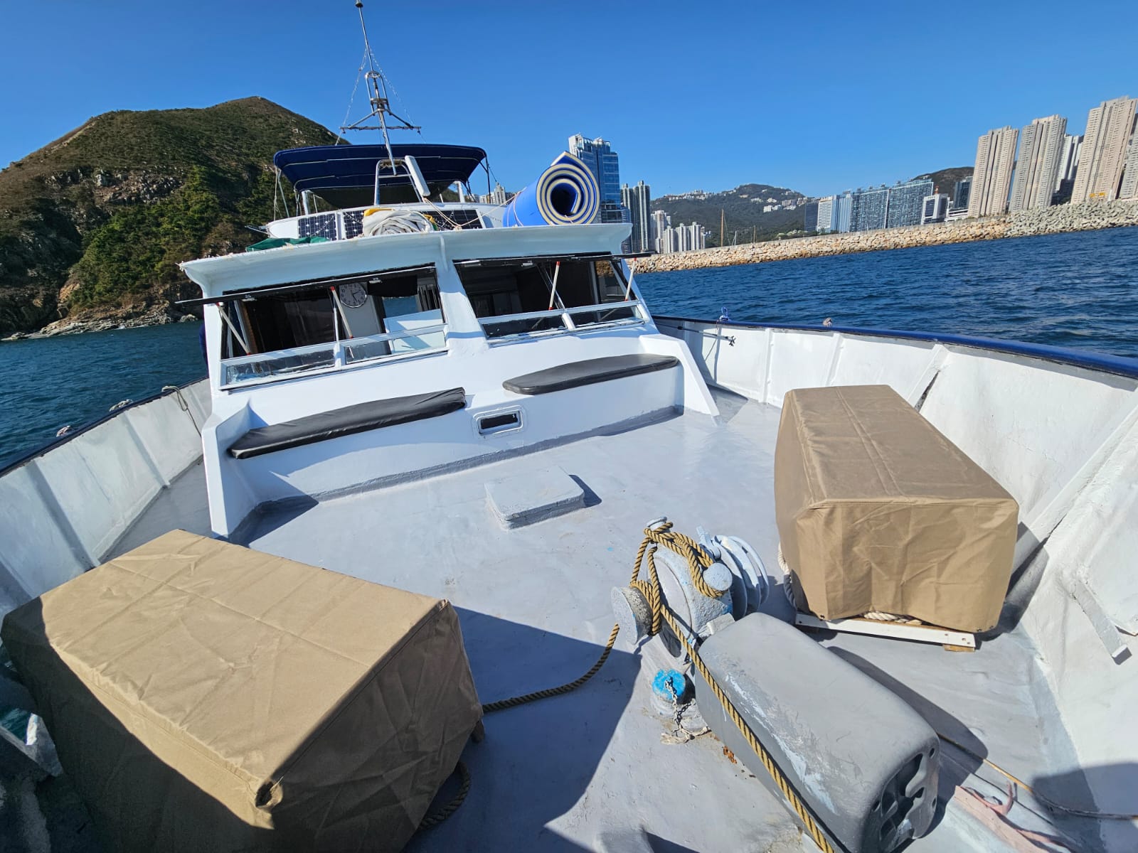 派對遊艇的鳥瞰圖
Aerial view of the party boat