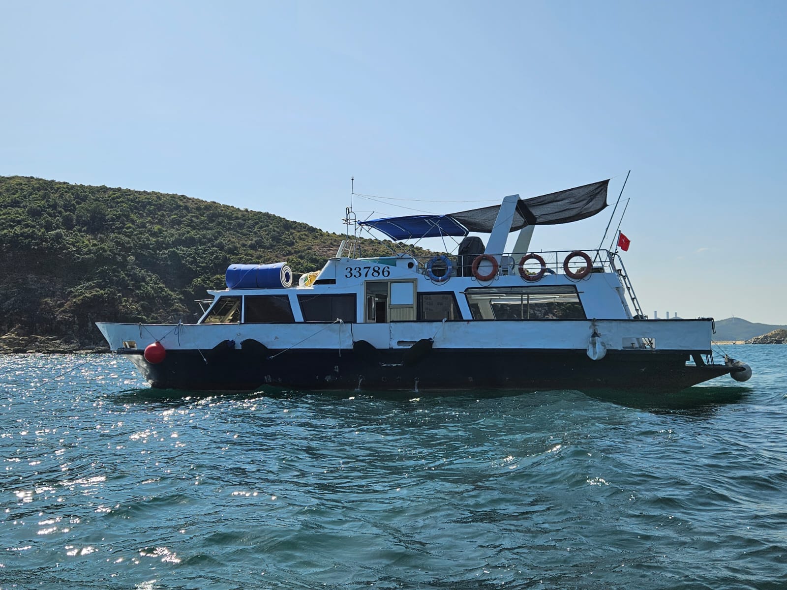 派對遊艇的鳥瞰圖
Aerial view of the party boat
